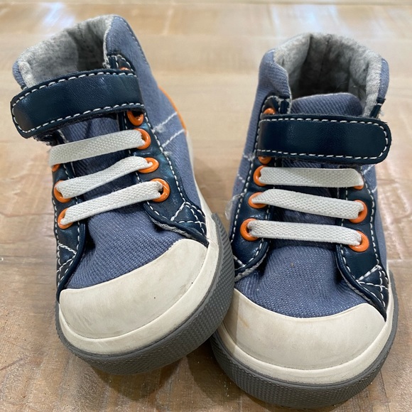 Baby kids SEE KAI RUN high top ankle sneakers shoes Velcro closure - Picture 5 of 11